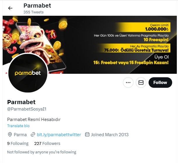 Parmabet Twitter