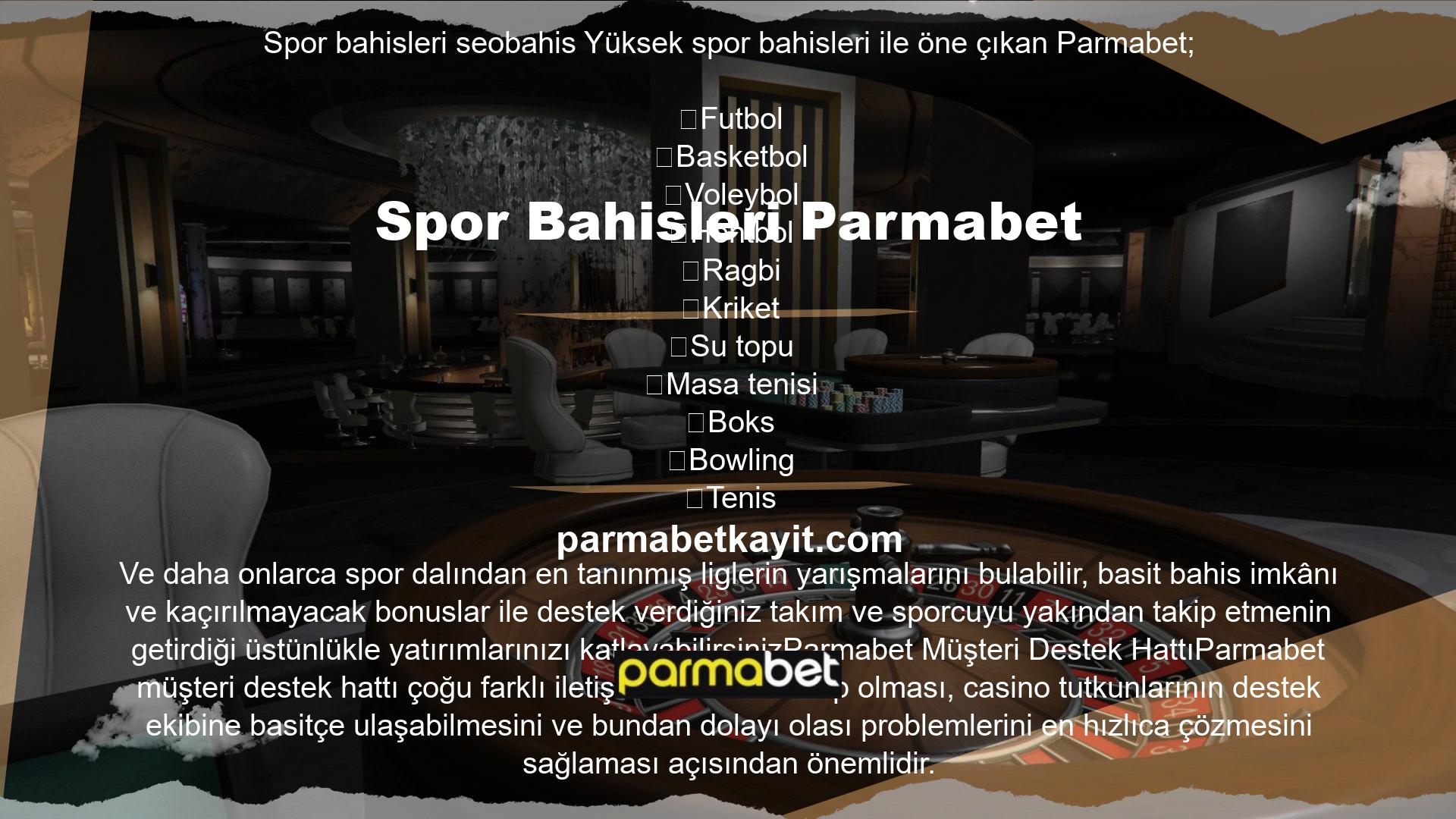 Parmabet Müşteri Destek HattıTürkiye’deki casino sitelerine profesyonel müşteri hizmetleri kavramını Parmabet getirmiştir ve müşteri hizmetlerini de bu doğrultuda biçimlendiren Parmabet , üyelerinin destek isteklerine rekor bir süre olan 30 saniyede cevap verir