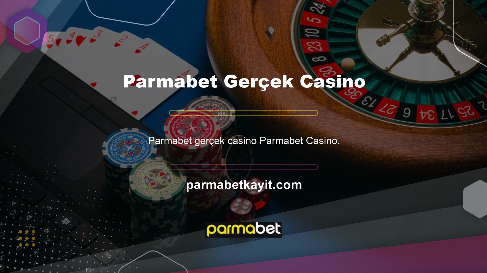 Gerçek casinolarda bulabileceğiniz tüm şans oyunları Parmabet casino sisteminde de mevcuttur